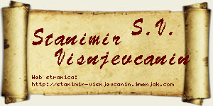 Stanimir Višnjevčanin vizit kartica